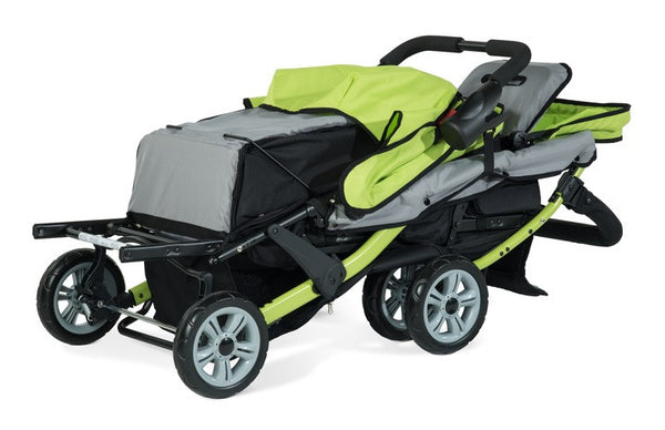 18614 Gaggle® Trio Sport Tandem Stroller, LIME Factory Select
