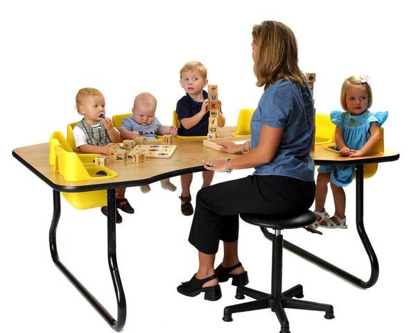 39153 TODDLER TABLE 6 Seat Table, 27 Tall - Factory Select