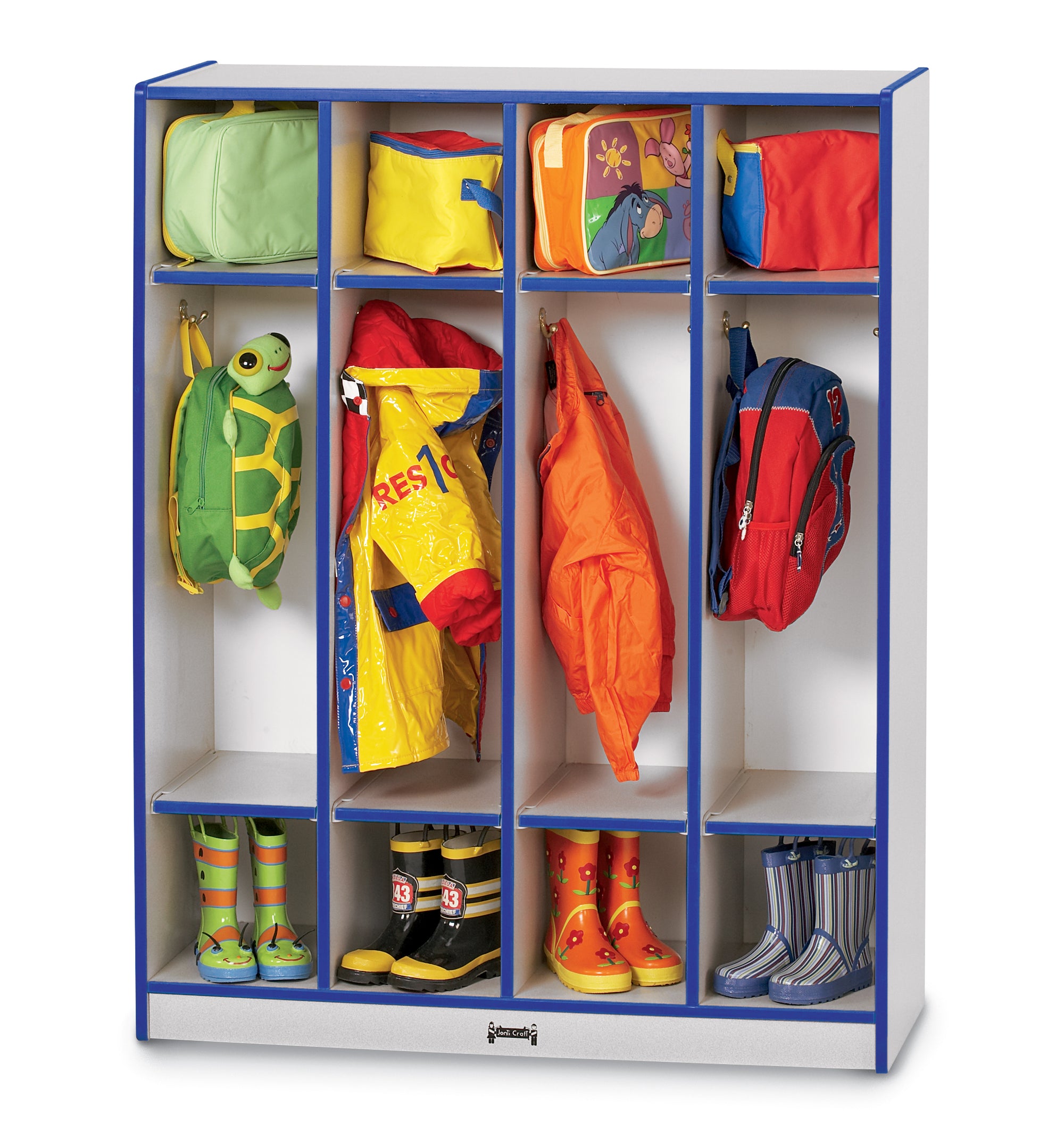 #134 Rainbow Accents® Coat Locker - 4 Sections
