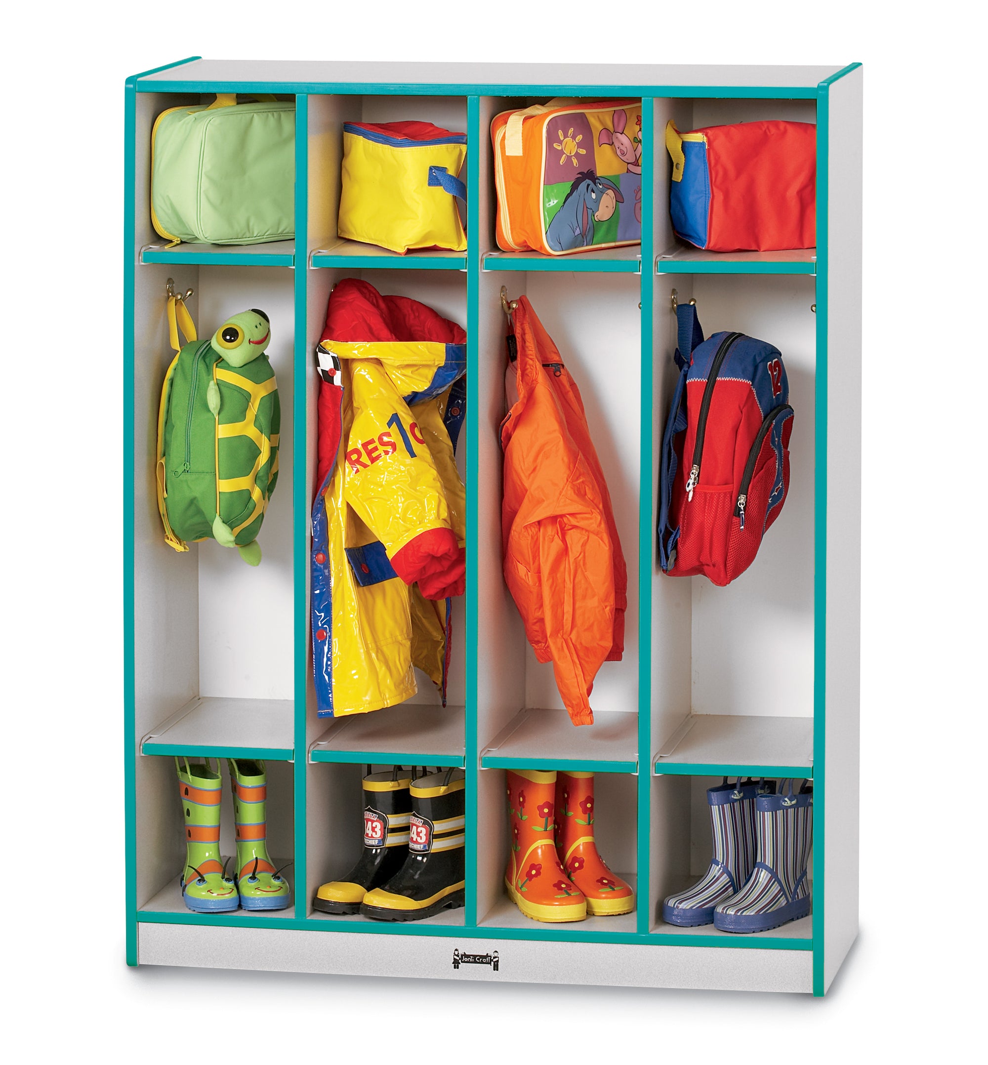 #134 Rainbow Accents® Coat Locker - 4 Sections