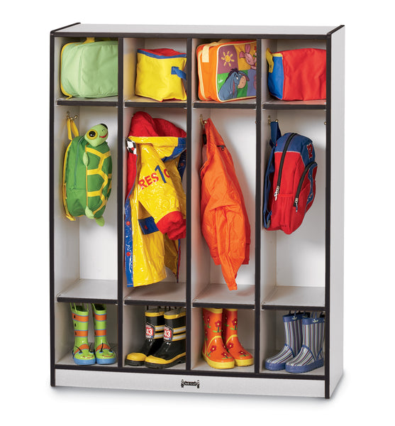 #134 Rainbow Accents® Coat Locker - 4 Sections