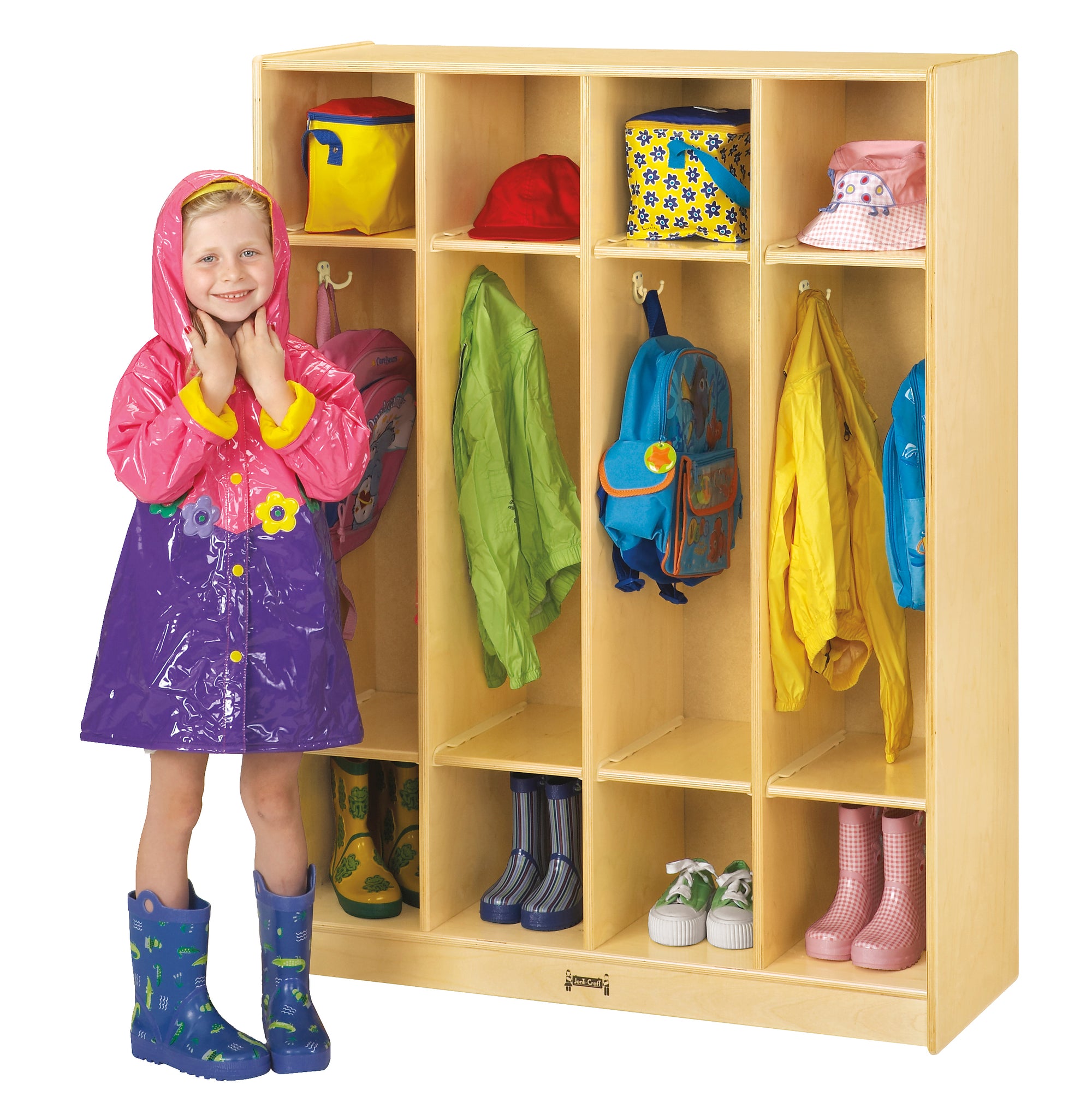 #133 Jonti-Craft® Coat Locker - 4 Sections