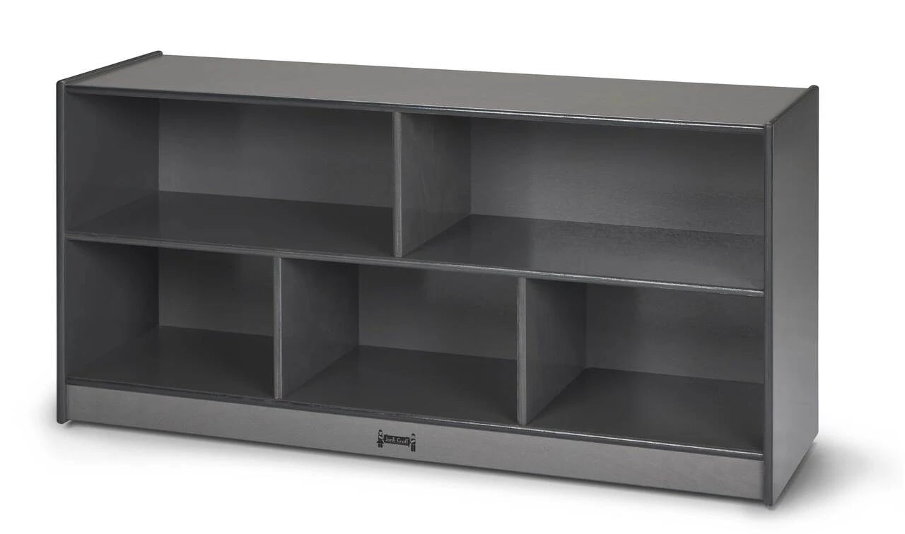 Kids Mobile Wooden Gray Toy Storage Bookshelf