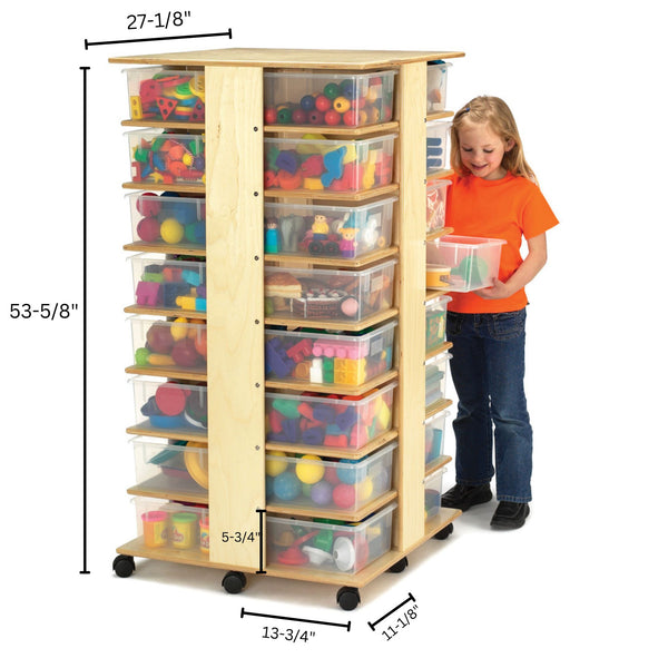#200 Jonti-Craft® 32 Cubbie Tower With Clear Tubs
