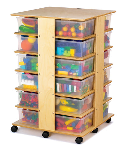 #206 Jonti-Craft 24 Cubbie Tower With Colored Tubs