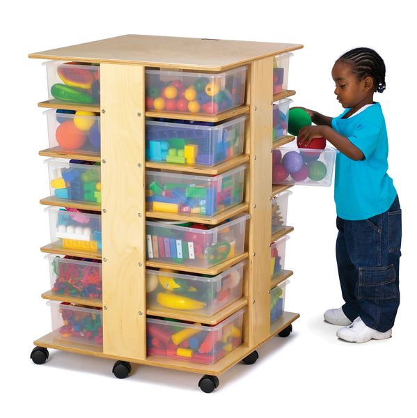 #204 Jonti-Craft 24 Cubbie Tower With Clear Tubs