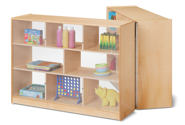 #59697 Jonti-Craft® Super-Sized Mobile Fold-n-Lock - See-Thru Back