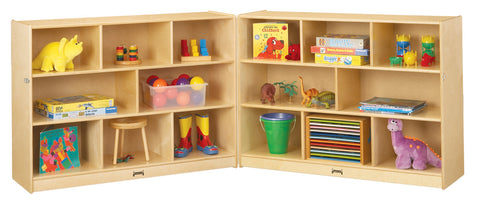 #59696 Jonti-Craft® Super-Sized Mobile Fold-n-Lock - Magnetic Write-n-Wipe Back