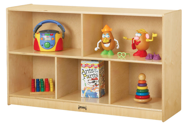 #59703 Jonti-Craft® Low Single Mobile Storage Unit - Plywood Back