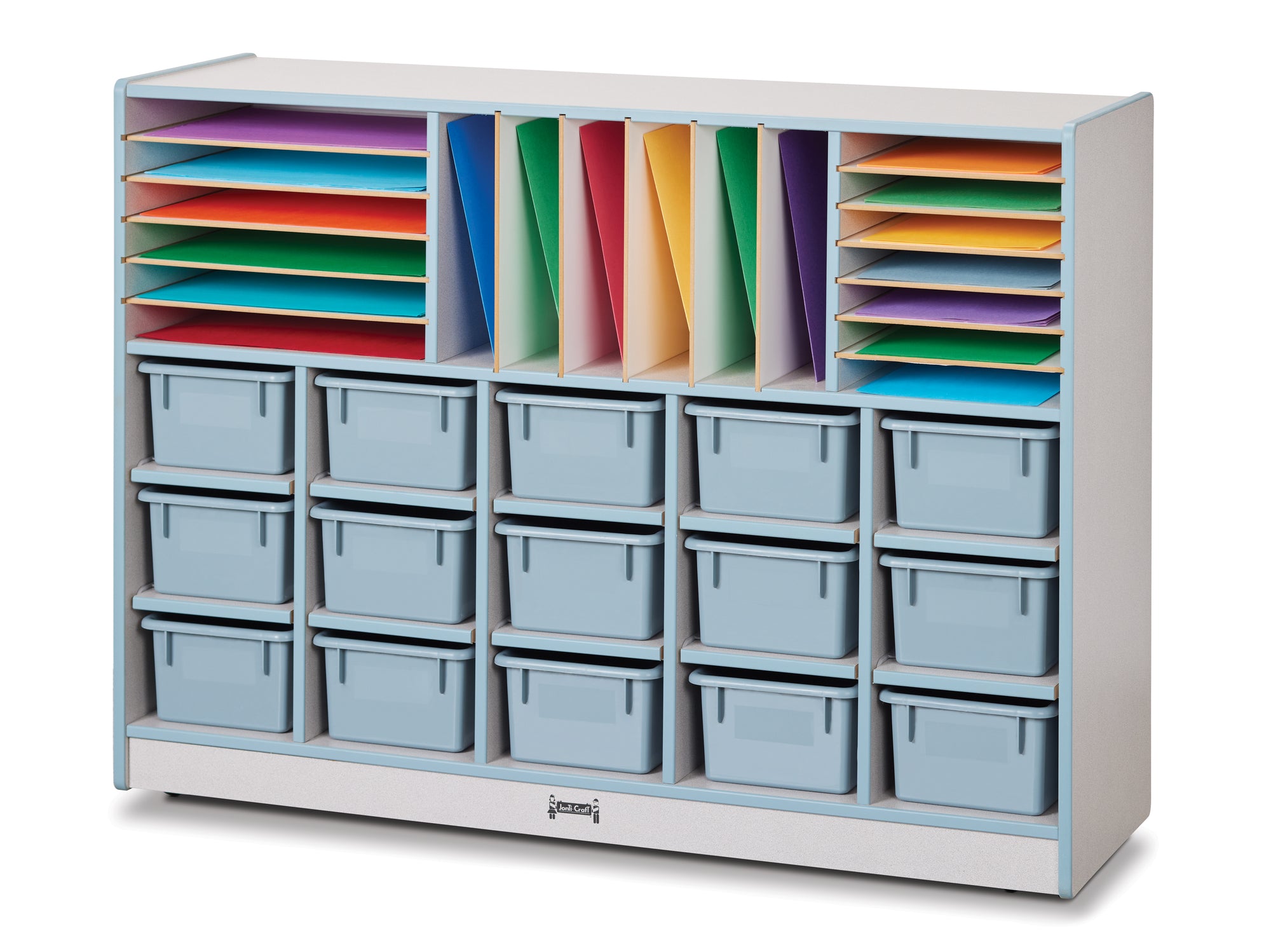 #259 Rainbow Accents® Sectional Mobile Cubbie With Trays