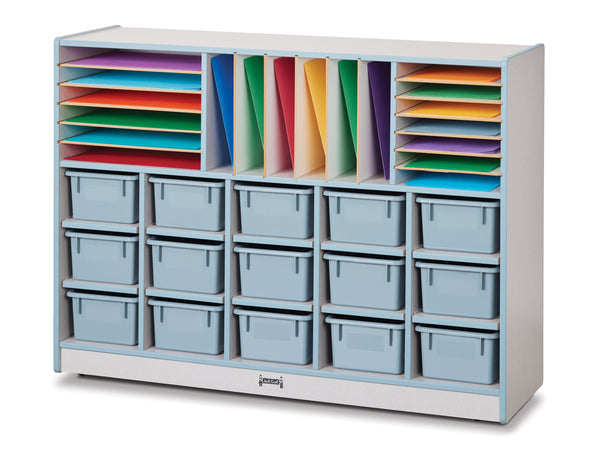 #259 Rainbow Accents® Sectional Mobile Cubbie With Trays