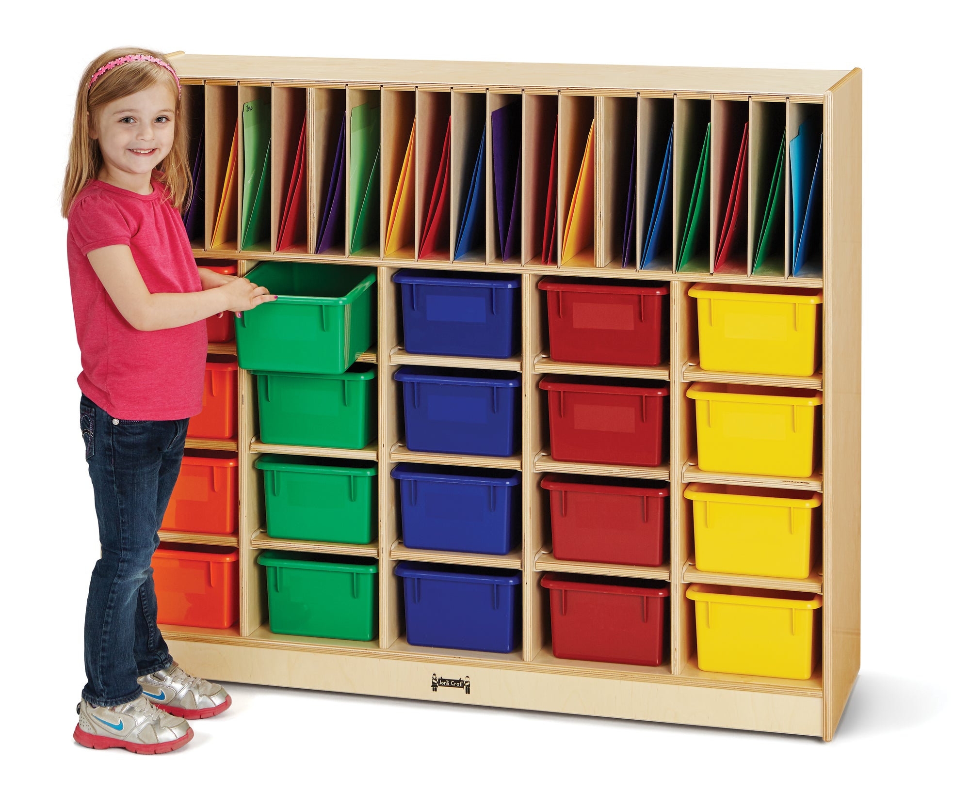 #262 Jonti-Craft® Classroom Organizer - 20 - With Colored Trays