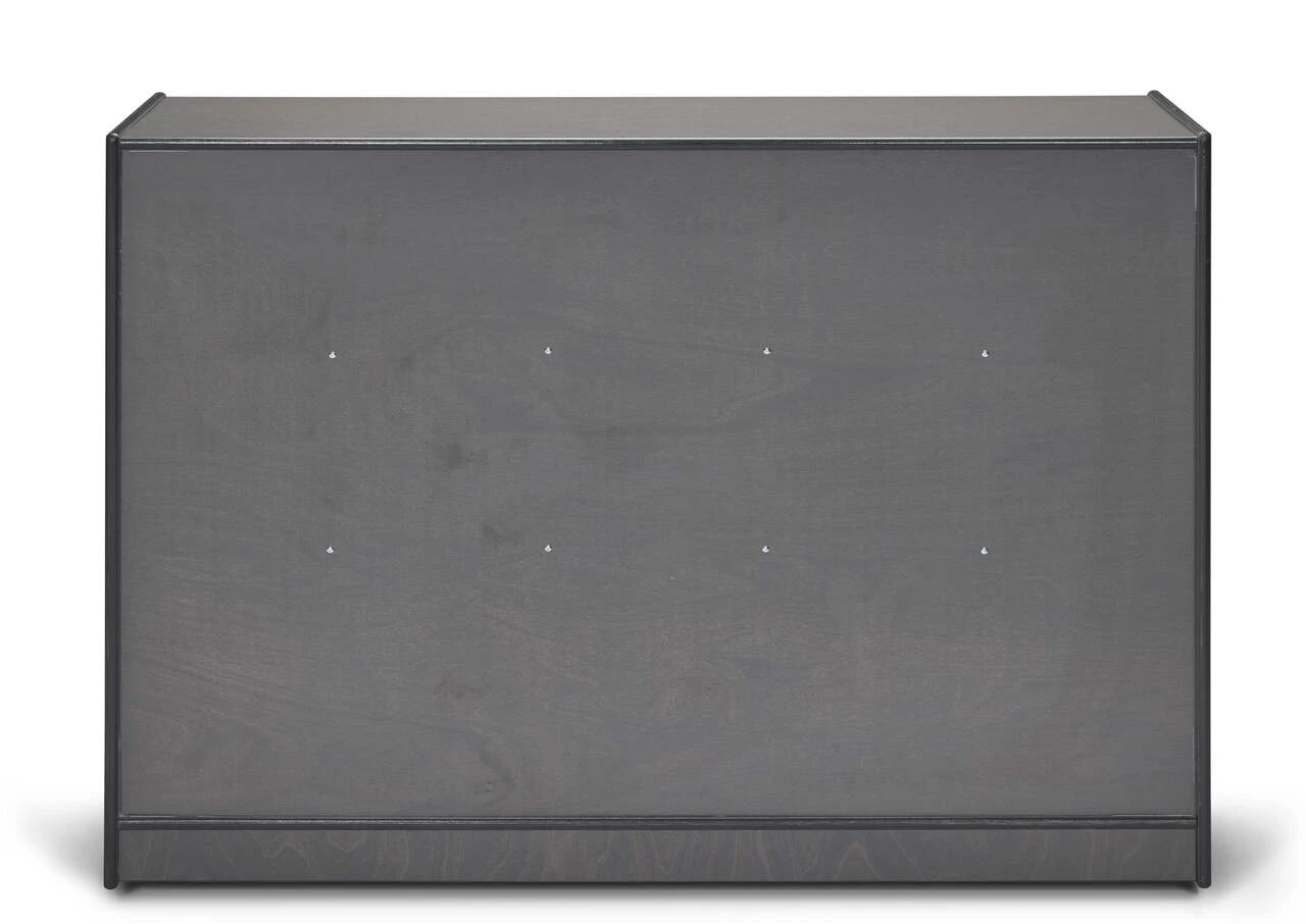 25 Cubby Wooden Gray Classroom Storage Organizer With Clear Bins