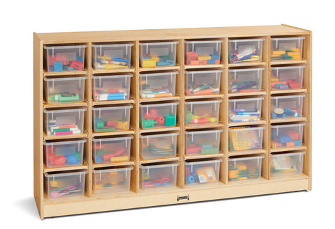 #288 Jonti-Craft® 30 Tray Mobile Storage With Clear Trays