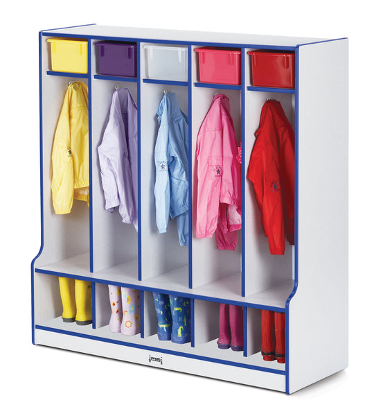 #306 Rainbow Accents® Coat Locker W/Step - 5 Sections