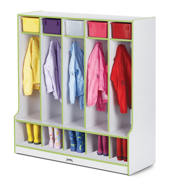 #306 Rainbow Accents® Coat Locker W/Step - 5 Sections