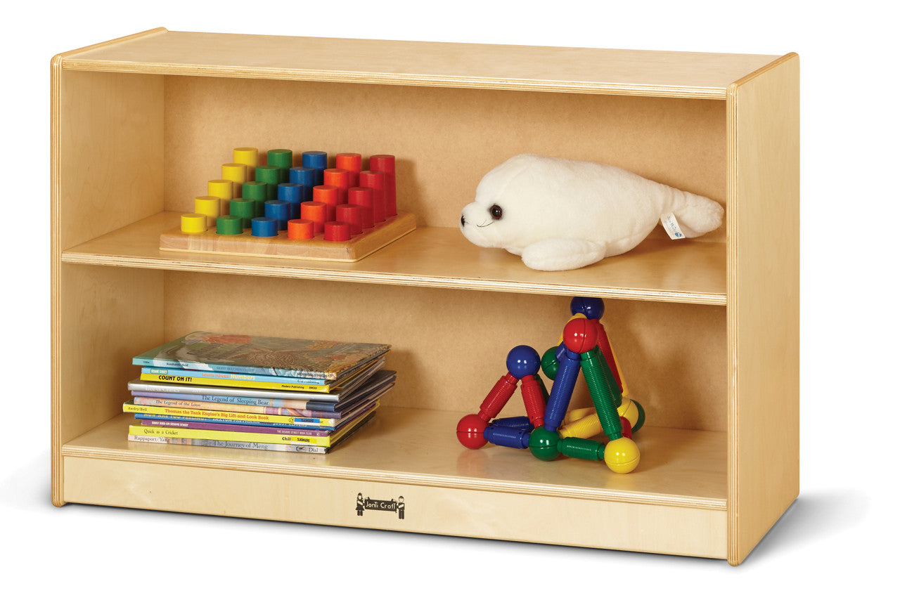 #59737 Jonti-Craft® Short Fixed Straight-Shelf Bookcase - Magnetic Write-n-Wipe Back