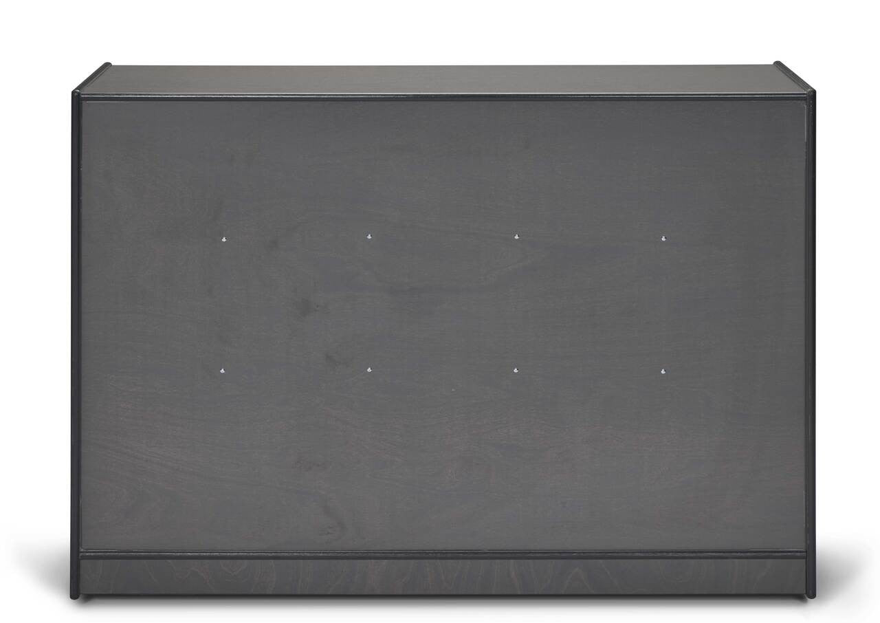 3 Shelf Wooden Gray Classroom Toy Storage Bookshelf