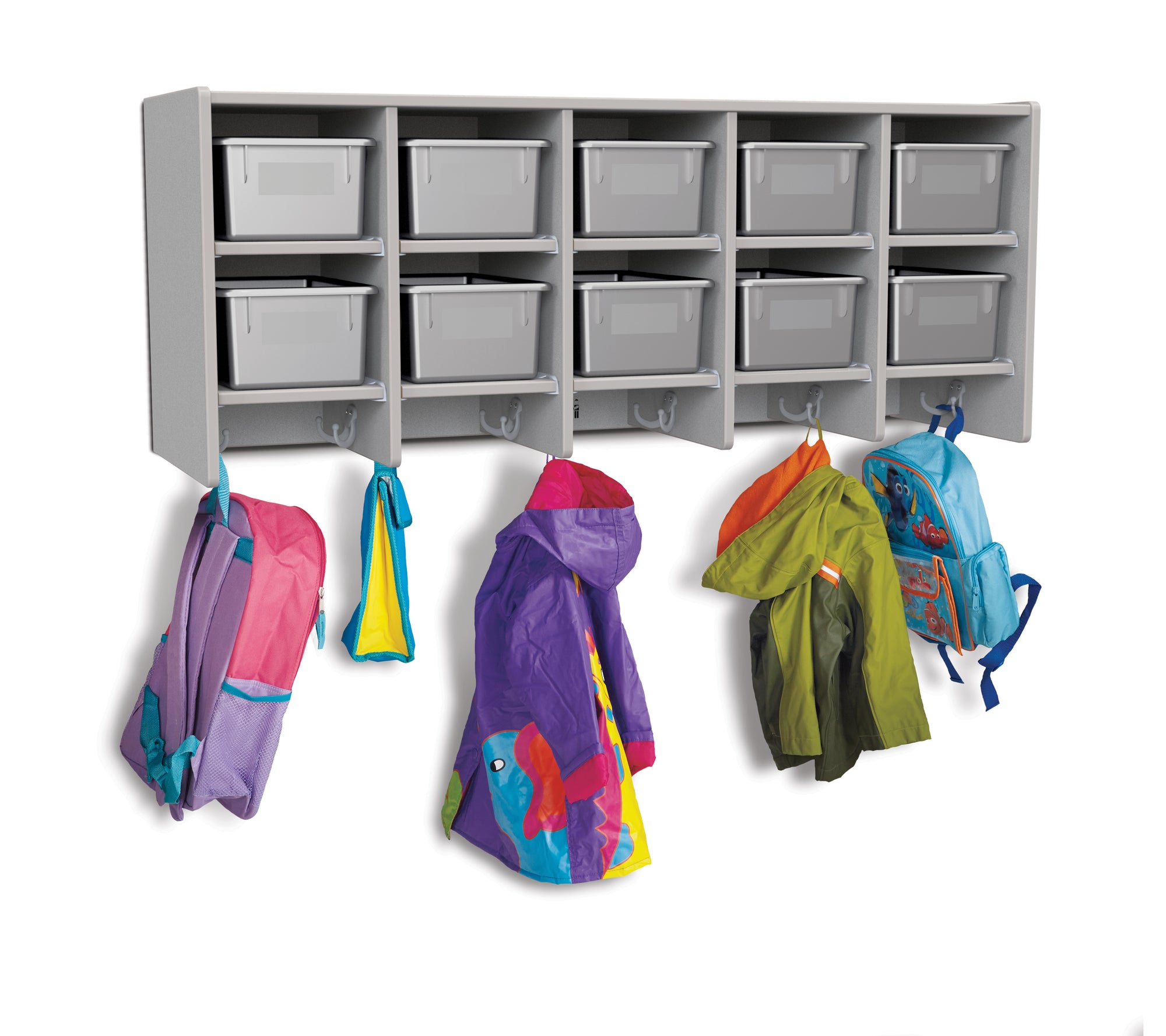 #433 Rainbow Accents® Coat Locker - Large Wall Mount With Trays
