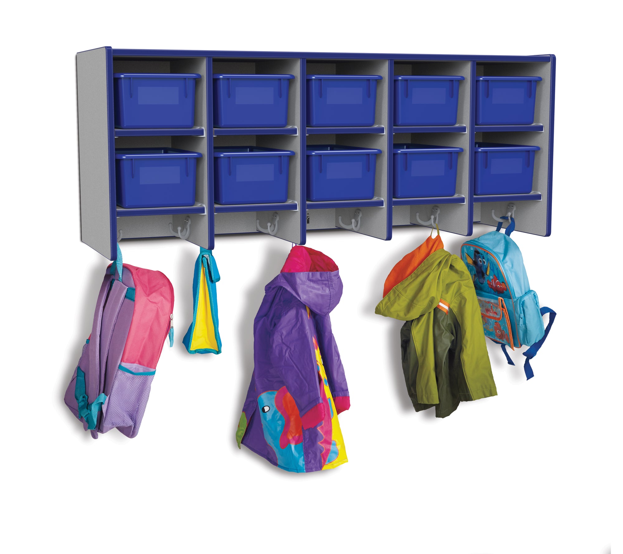 #433 Rainbow Accents® Coat Locker - Large Wall Mount With Trays