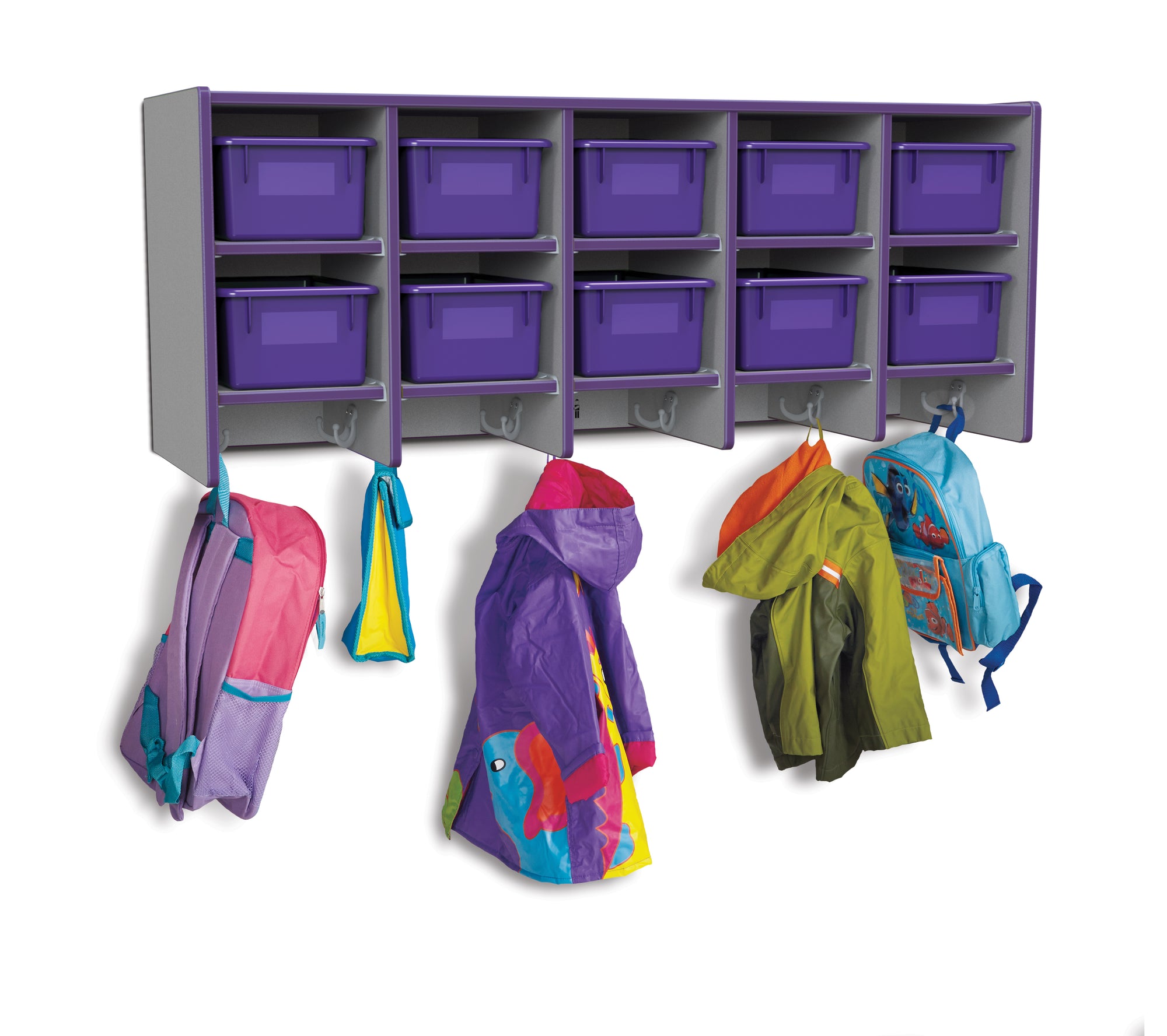 #433 Rainbow Accents® Coat Locker - Large Wall Mount With Trays