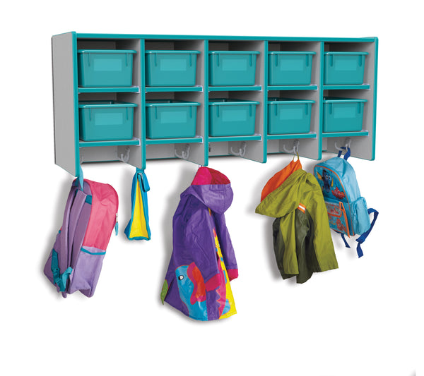 #433 Rainbow Accents® Coat Locker - Large Wall Mount With Trays