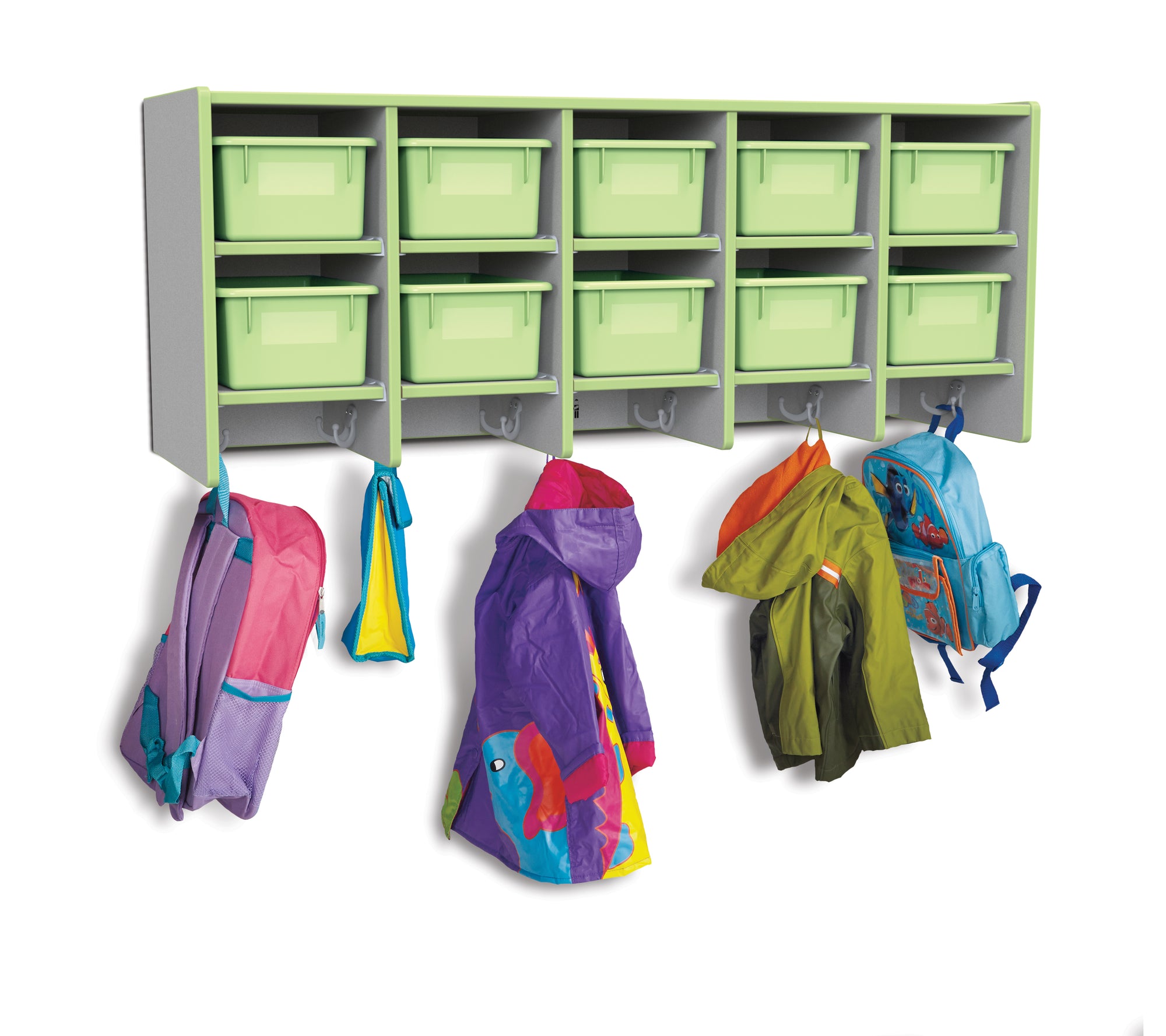 #433 Rainbow Accents® Coat Locker - Large Wall Mount With Trays