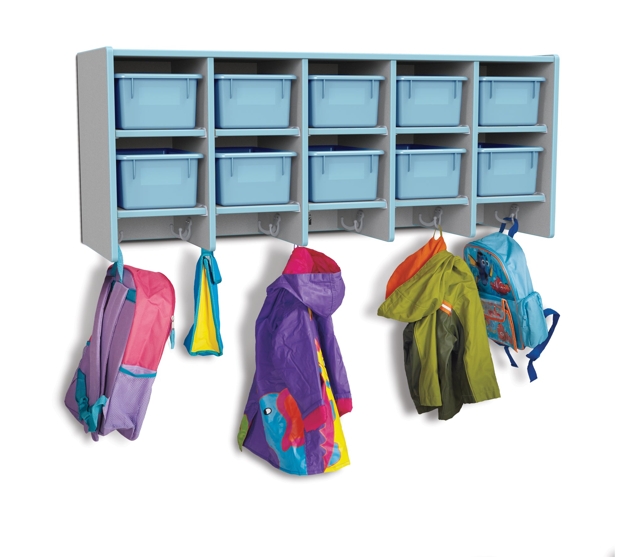 #433 Rainbow Accents® Coat Locker - Large Wall Mount With Trays