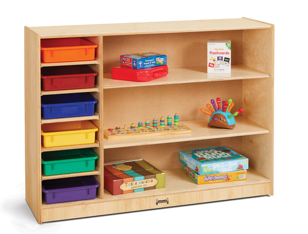 #49008 Jonti-Craft® Adjustable Combo Mobile Storage - with Colored Paper-Trays