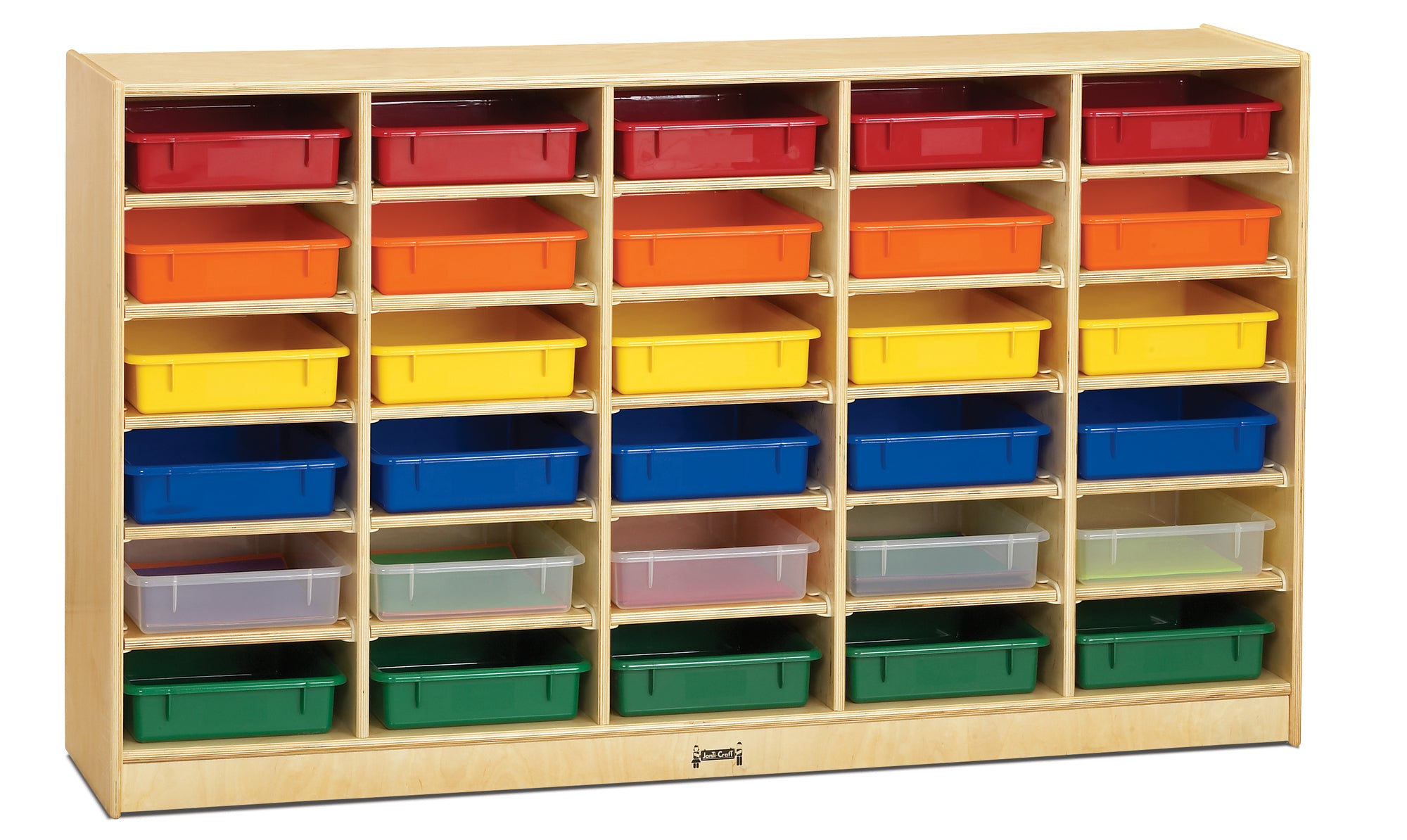 #469 Jonti-Craft® 30 Paper-Tray Cubbie With Colored Paper-Trays