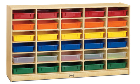 #469 Jonti-Craft® 30 Paper-Tray Cubbie With Colored Paper-Trays