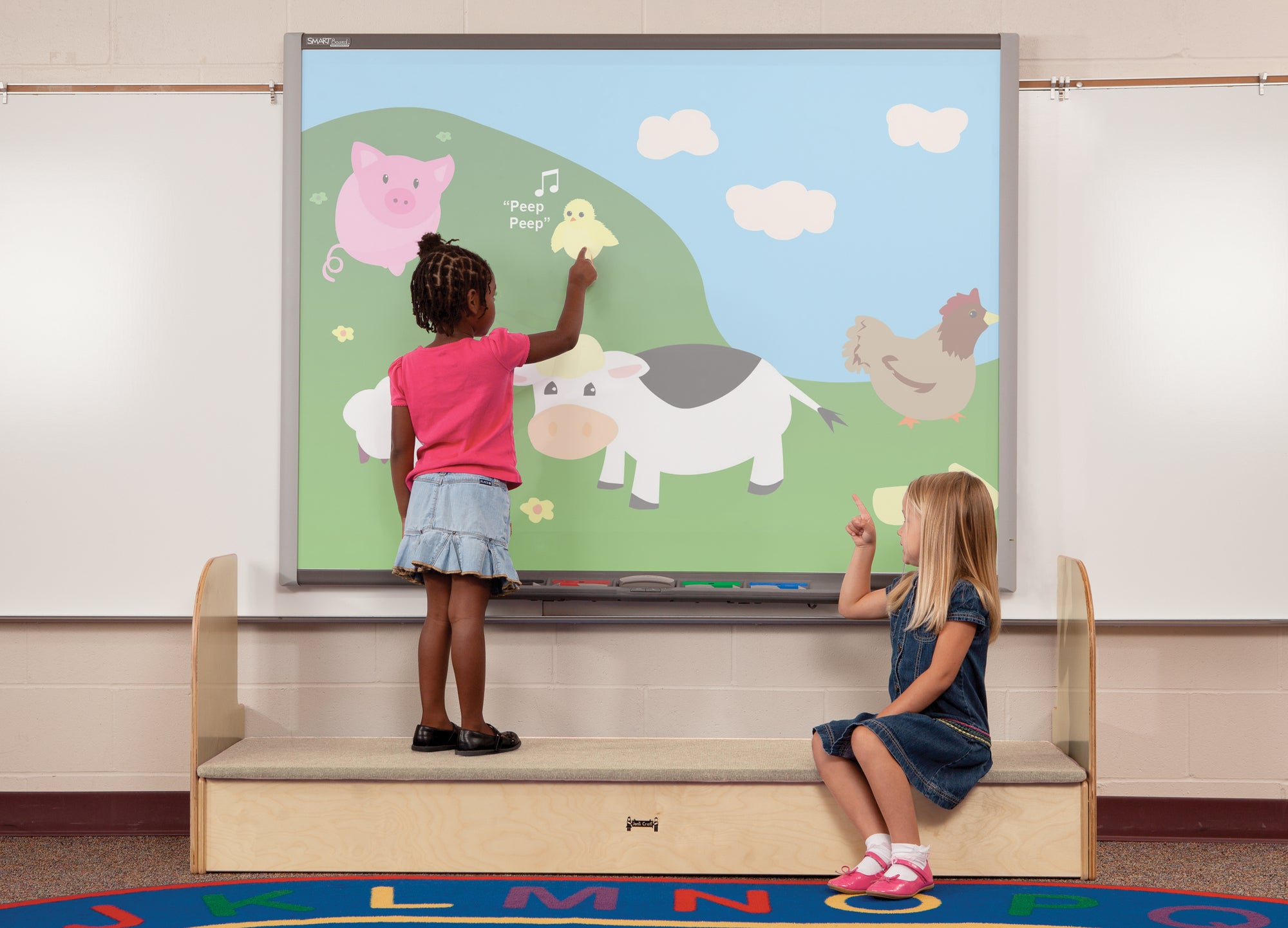 #502 Jonti-Craft iRise Standard IWB Step - 60", 9" Ht