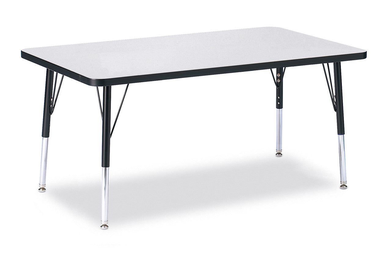 #1647 RA  KYDZ ACTIVITY TABLE - RECTANGLE - 30" x 48", 15" - 24" HT