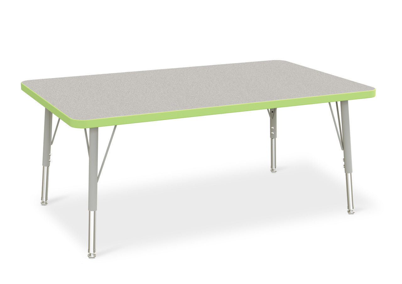 #1647 RA  KYDZ ACTIVITY TABLE - RECTANGLE - 30" x 48", 15" - 24" HT