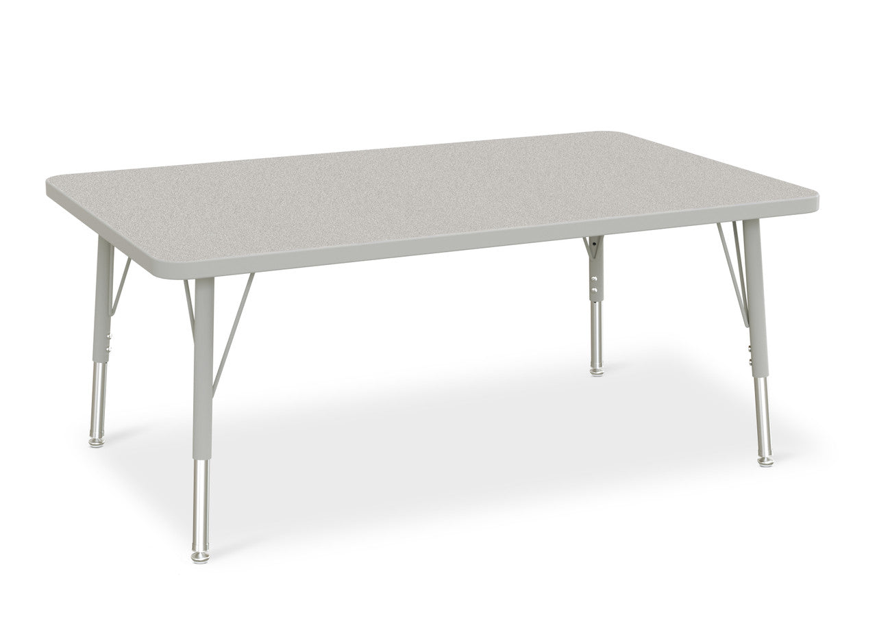 #1647 RA  KYDZ ACTIVITY TABLE - RECTANGLE - 30" x 48", 15" - 24" HT