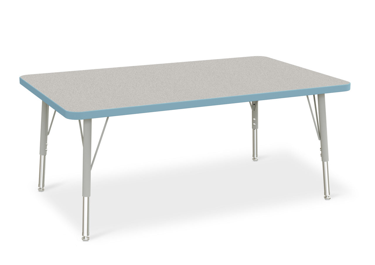 #1647 RA  KYDZ ACTIVITY TABLE - RECTANGLE - 30" x 48", 15" - 24" HT