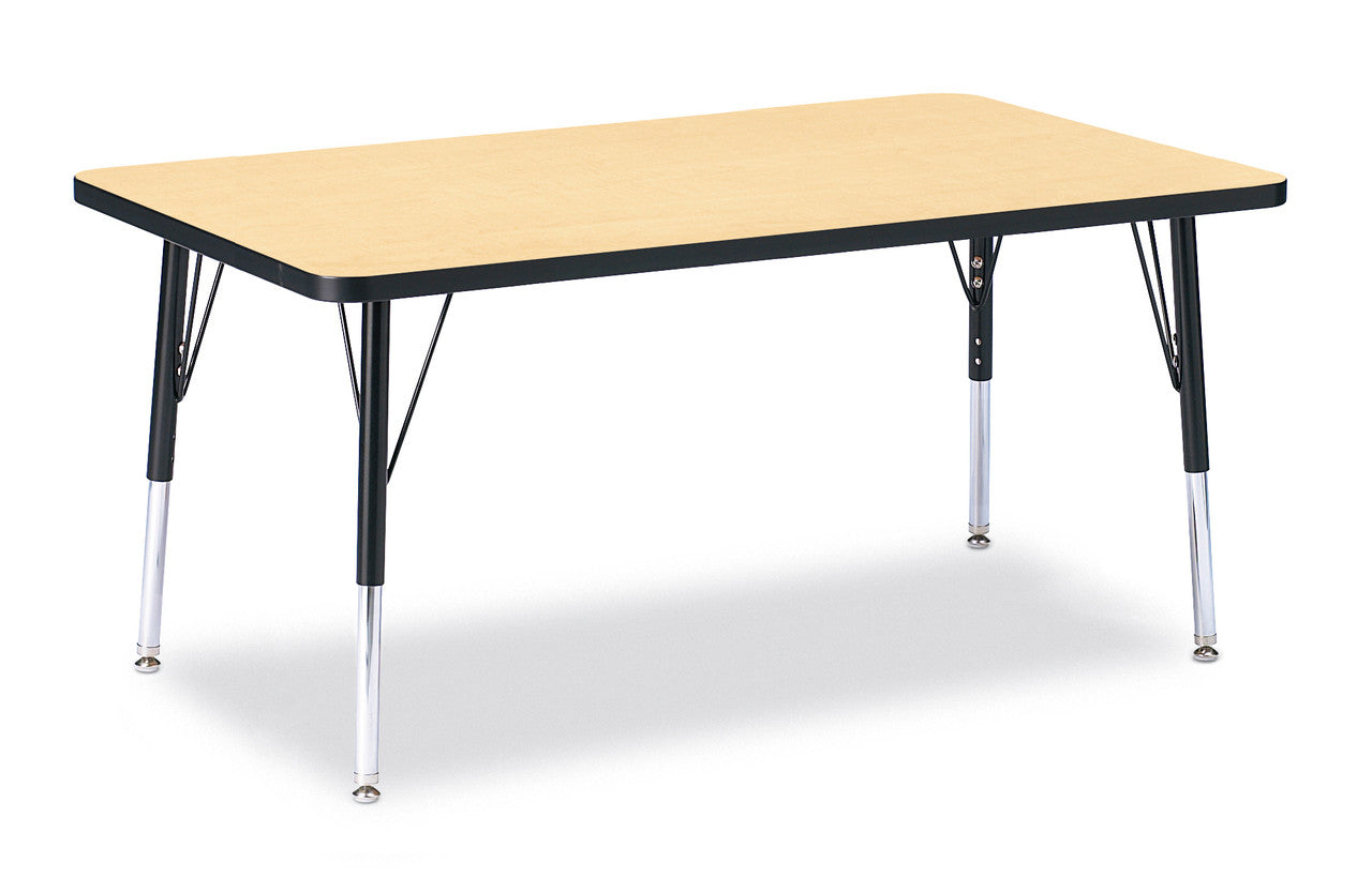 #1647 RA  KYDZ ACTIVITY TABLE - RECTANGLE - 30" x 48", 15" - 24" HT