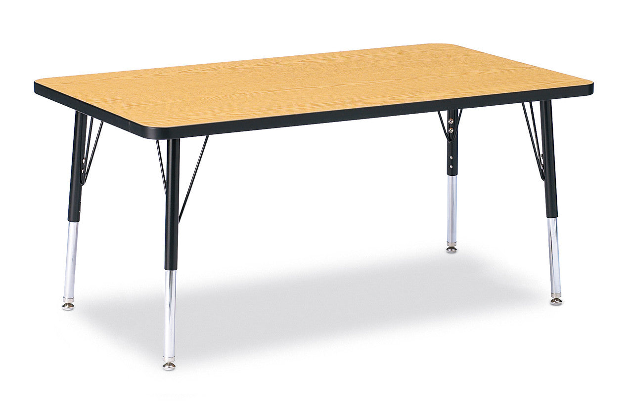 #1647 RA  KYDZ ACTIVITY TABLE - RECTANGLE - 30" x 48", 15" - 24" HT