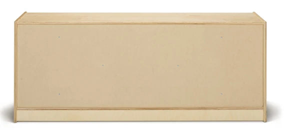 Wooden Combo Bin Toy Storage Bookshelf with 6 Clear Cubbie Trays