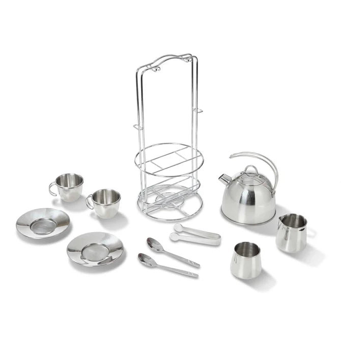 #55438 JUEGO DE TÉ DE METAL 11 PIEZAS