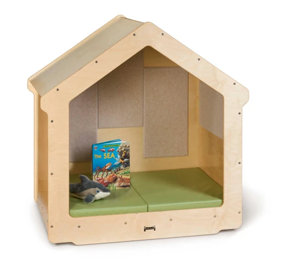 Kids Classroom Wooden Reading Nook With Sound Dampening Panels