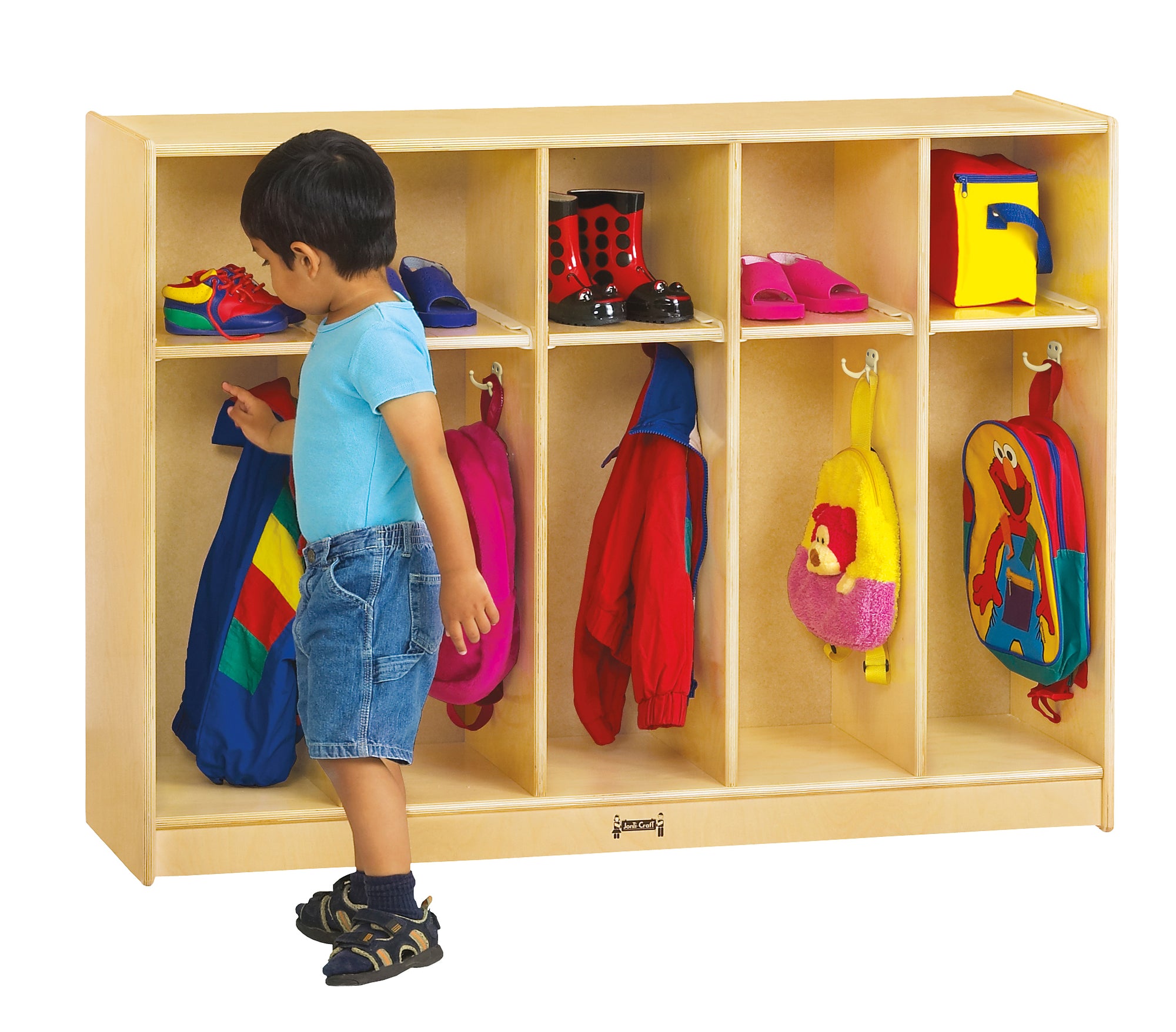 #1044 Jonti-Craft® Toddler Coat Locker - 5 Sections