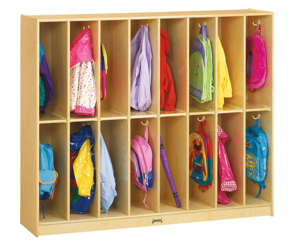 #1051 Jonti-Craft® Twin Trim Lockers - 16 Sections