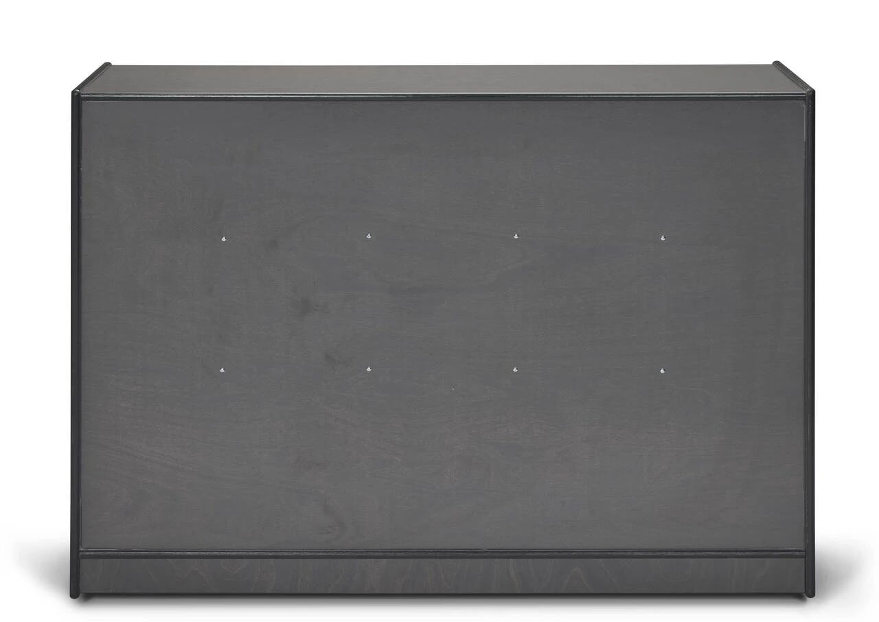 Gray Wooden Daycare Classroom Toy Storage Bookshelf