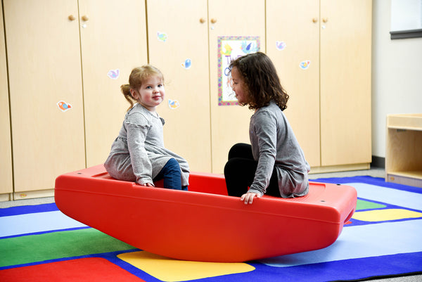 #24265 Red Rocker With Rails