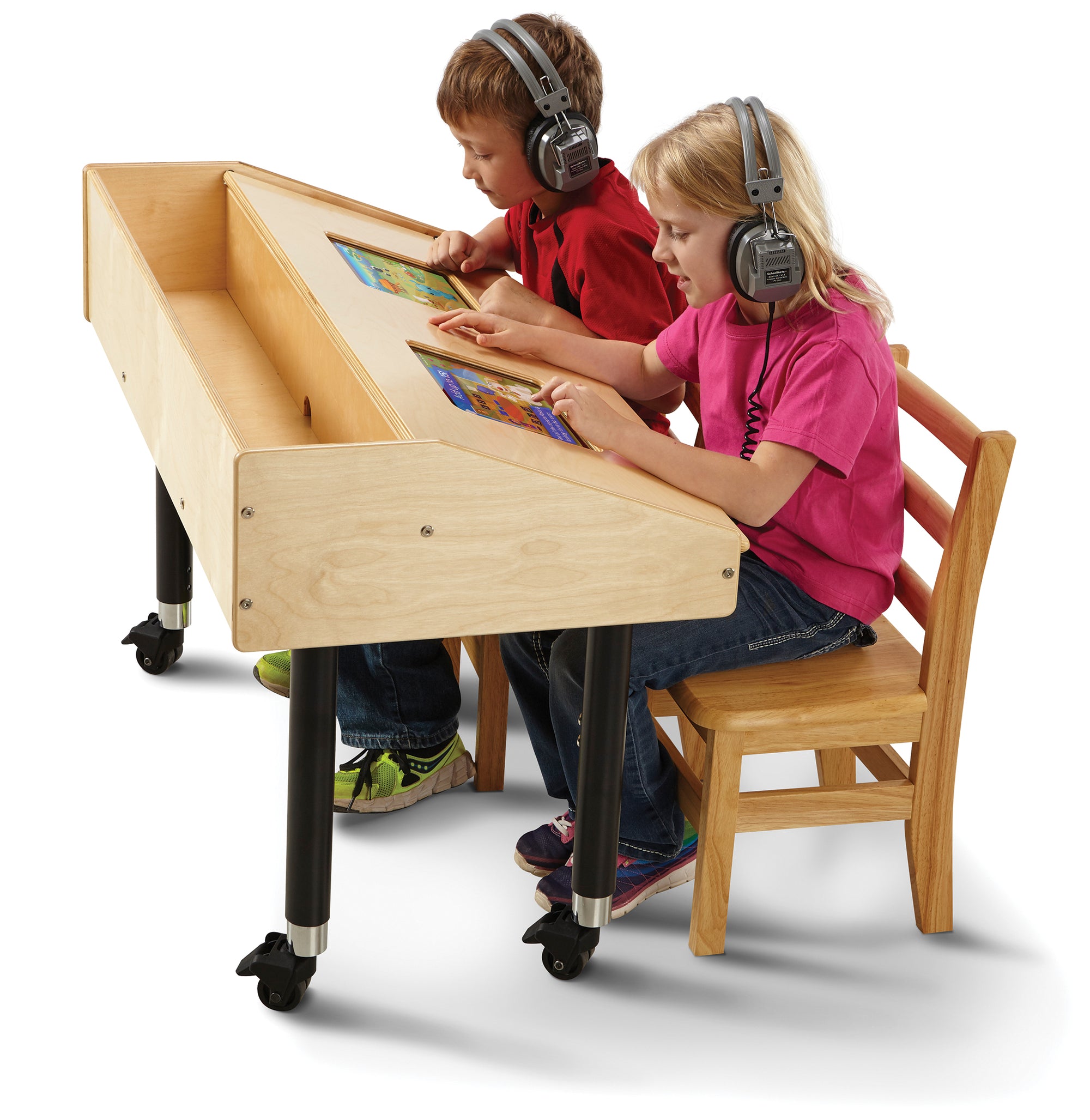 #1123 Jonti-Craft Dual Tablet Table - Mobile