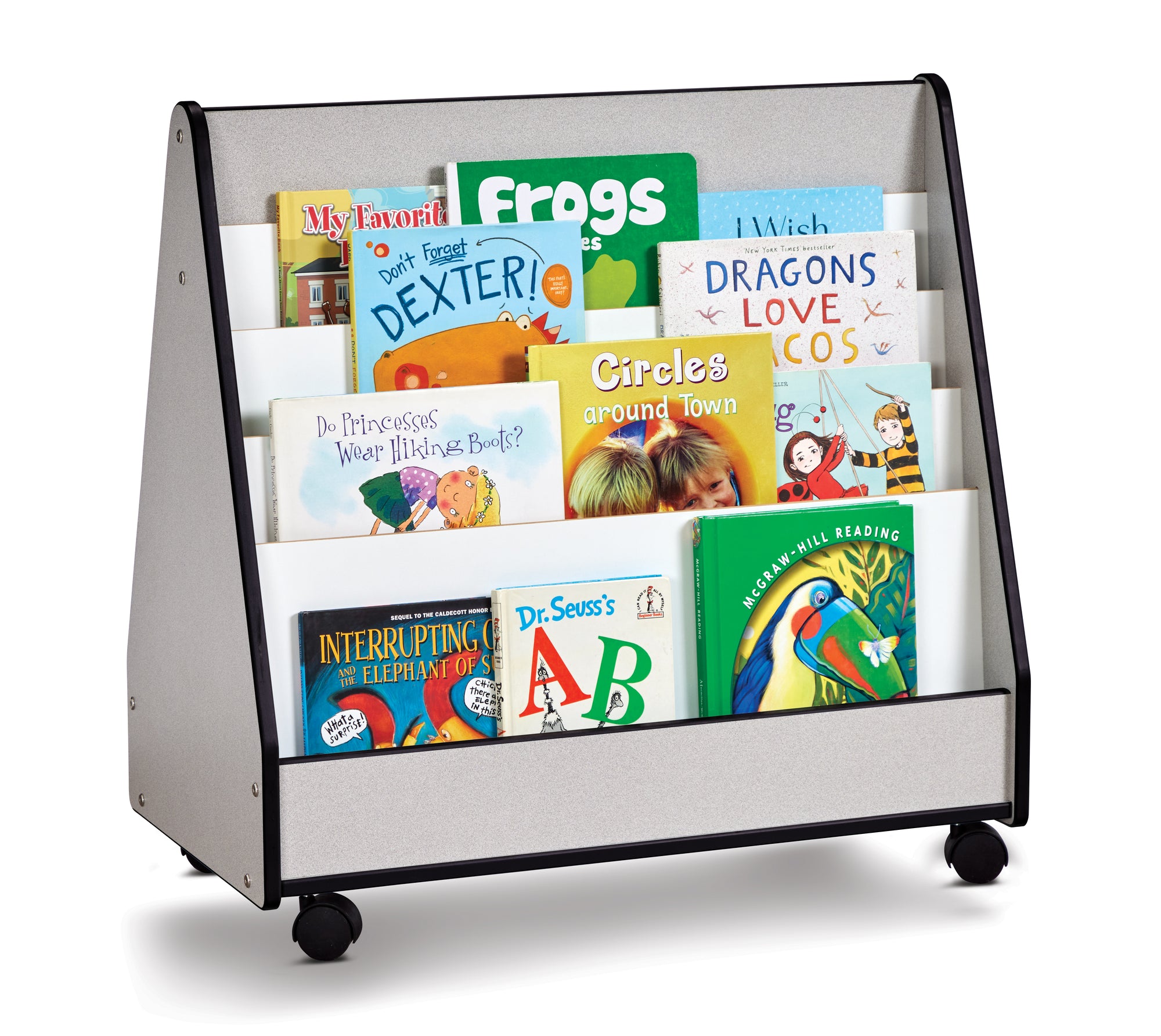 #1161 Soporte móvil para elegir libros Rainbow Accents® - Doble cara