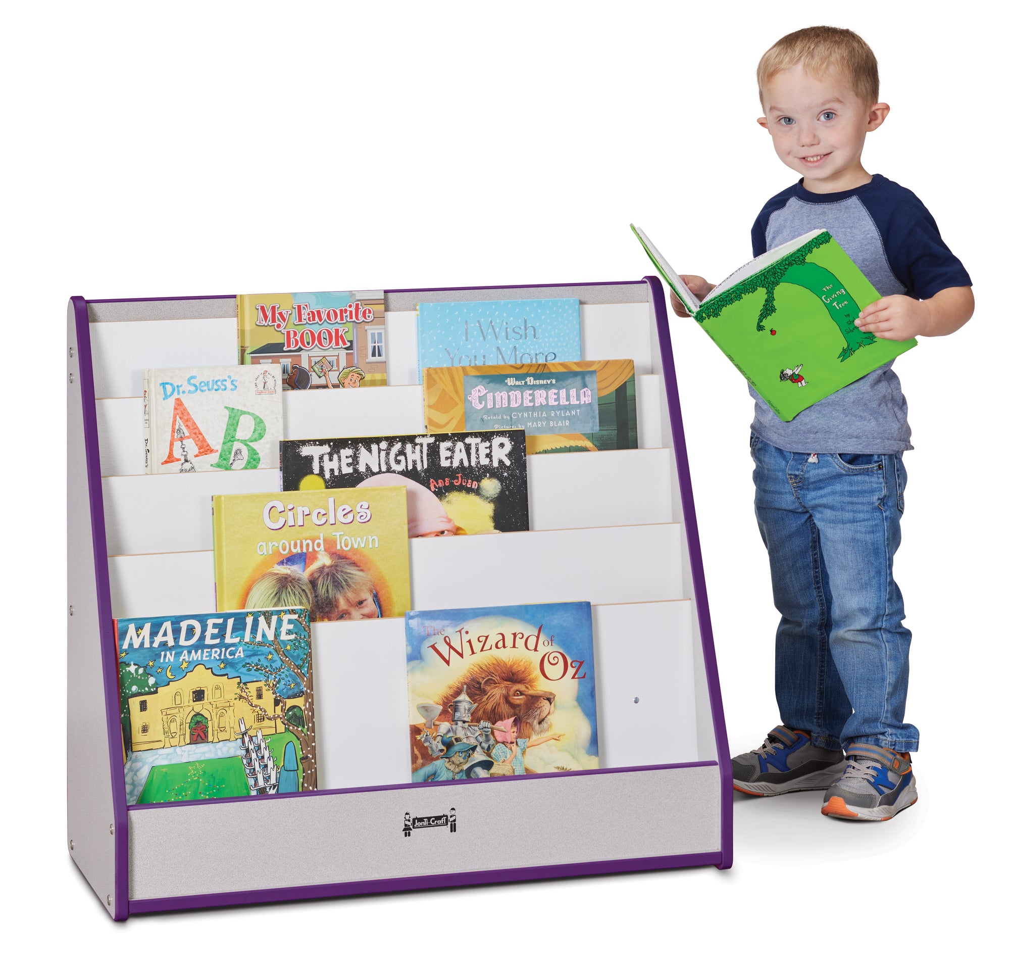 #1170 Rainbow Accents® Flushback Pick-A-Book Stand - 1 Sided