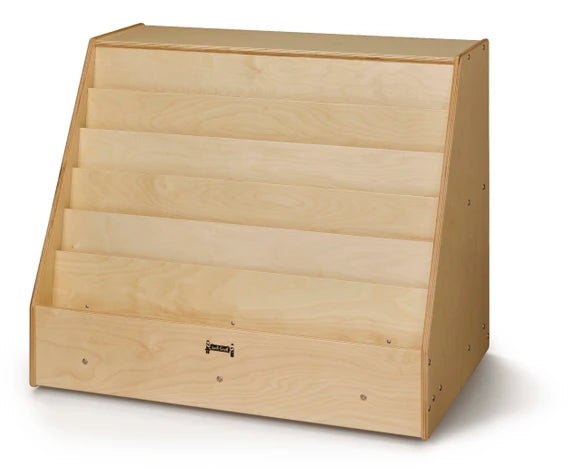 Wooden Six Shelf Book Display Bookshelf Stand