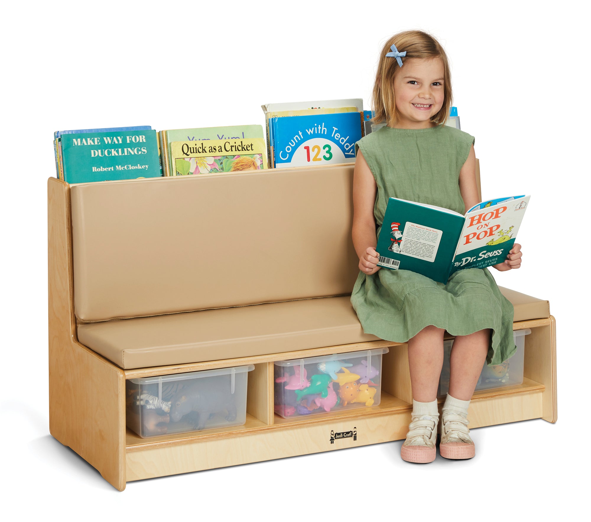 #49029 Jonti-Craft® Literacy Couch - Wheat